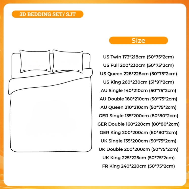 3D BEDDING SET - Gravity Falls Merchandise