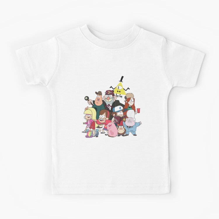 Gravity Falls Mabel And Dipper Wendy Soos Stan Pines Bill Cipher Kids T-shirt