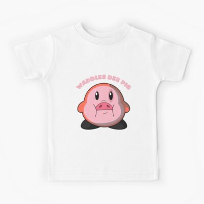 Waddles Dee Pig Kids T-shirt