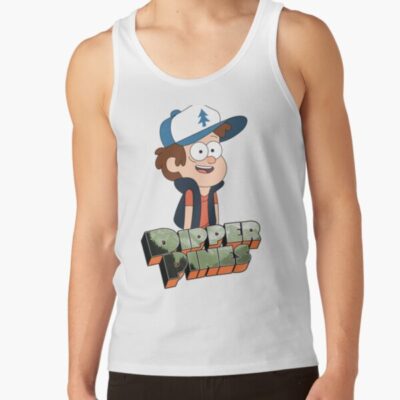 Dipper Pines Gravity Falls Font Tank Top