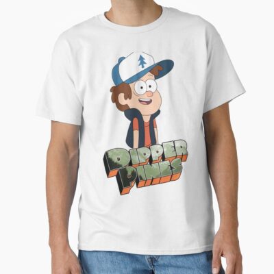Dipper Pines Gravity Falls Font T-shirt