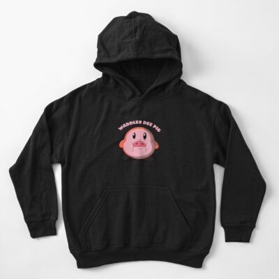 Waddles Dee Pig Kids Hoodie