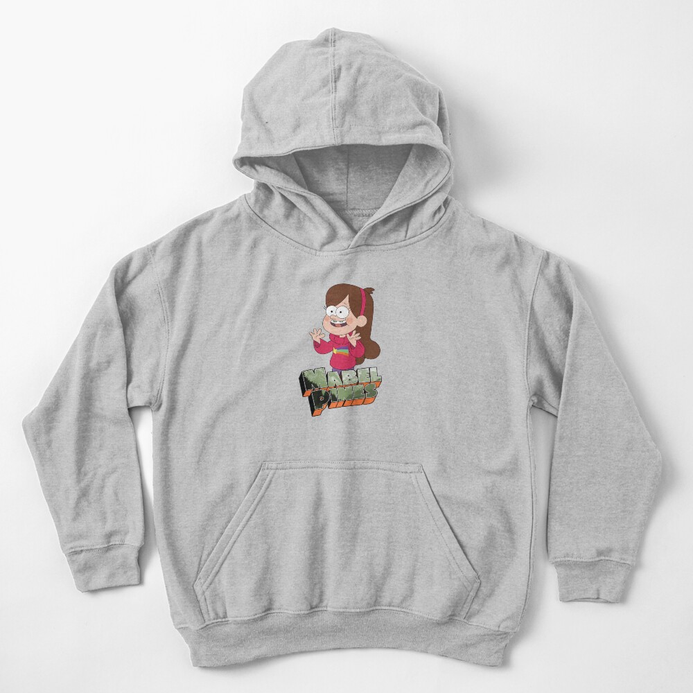 Mabel Pines Gravity Falls Text Kids Hoodie