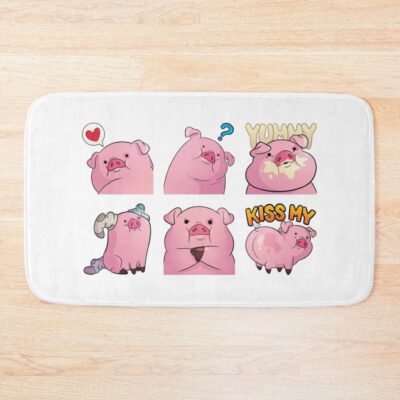 Gravity Falls Waddles The Pig Bath Mat