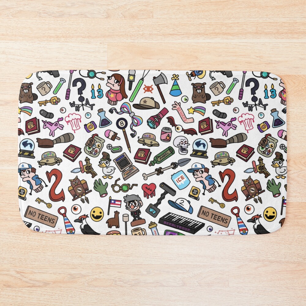 urbathmat_flatlay_largesquare1000x1000.1u5-22 urbathmat flatlay largesquare1000x1000.1u5 22 - Gravity Falls Merchandise