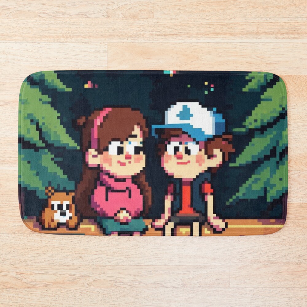 urbathmat_flatlay_largesquare1000x1000.1u5-30 urbathmat flatlay largesquare1000x1000.1u5 30 - Gravity Falls Merchandise