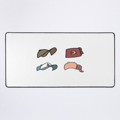 Gravity Falls Hats Mouse Pad