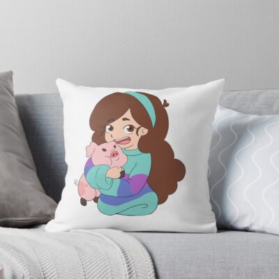 Mable Pines And Waddles Throw Pillow