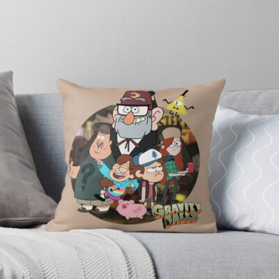 Gravity Falls Happy Throw Pillow
